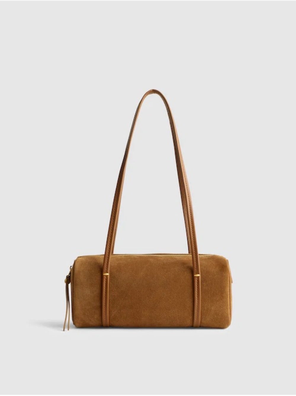 Madewell Caramel Suede Barrel Shoulder Bag
New with tag